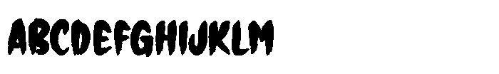 Ghost Region Font UPPERCASE