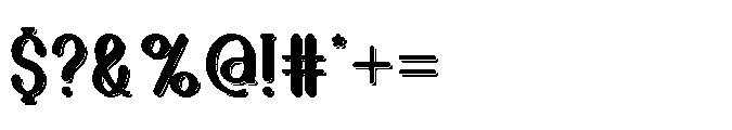 Ghost Ship Clean Shadow Font OTHER CHARS