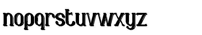 Ghost Ship Clean Shadow Font LOWERCASE