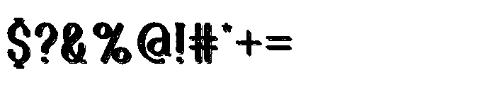 Ghost Ship Rough Shadow Font OTHER CHARS