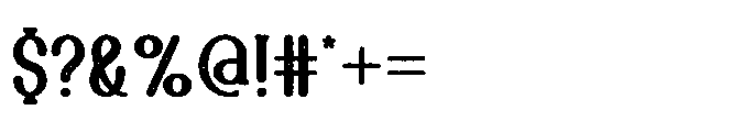 Ghost Ship Rough Font OTHER CHARS
