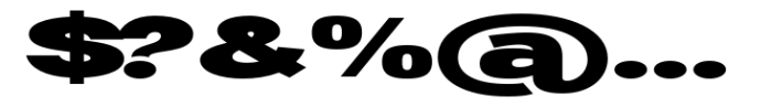 Ghosta Neue Black Expanded Font OTHER CHARS