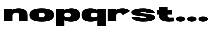 Ghosta Neue Black Expanded Font LOWERCASE