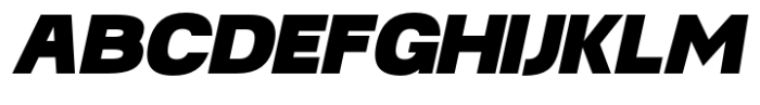 Ghosta Neue Black Slant Font UPPERCASE