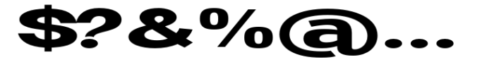 Ghosta Neue Bold Expanded Font OTHER CHARS