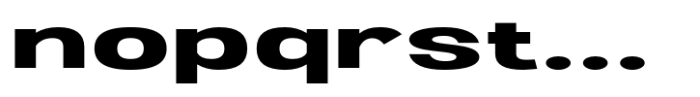 Ghosta Neue Bold Expanded Font LOWERCASE