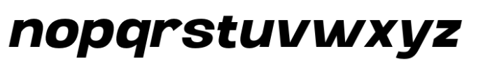 Ghosta Neue Bold Slant Font LOWERCASE