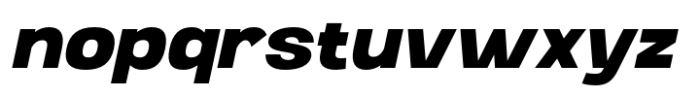 Ghosta Neue Extra Bold Slant Font LOWERCASE