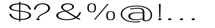 Ghosta Neue Extra Light Expanded Font OTHER CHARS