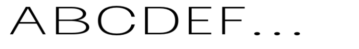 Ghosta Neue Extra Light Expanded Font UPPERCASE