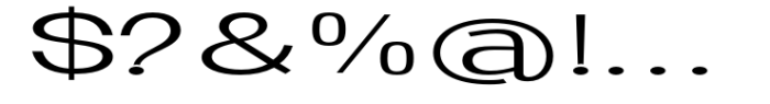 Ghosta Neue Light Expanded Font OTHER CHARS