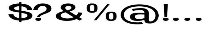 Ghosta Neue Medium Expanded Font OTHER CHARS