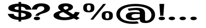 Ghosta Neue Semi Bold Expanded Font OTHER CHARS