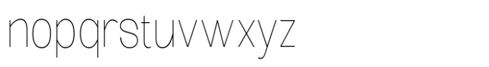 Ghosta Neue Thin Condensed Font LOWERCASE
