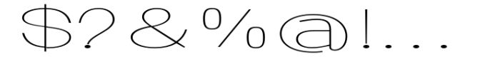 Ghosta Neue Thin Expanded Font OTHER CHARS