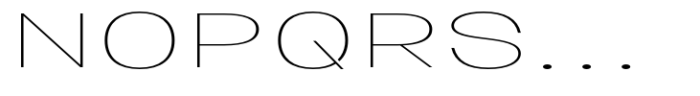 Ghosta Neue Thin Expanded Font UPPERCASE