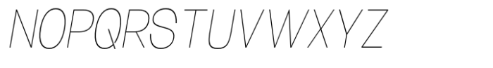 Ghosta Neue Thin Slant Condensed Font UPPERCASE