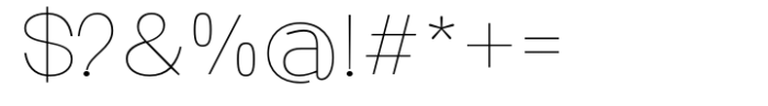 Ghosta Neue Thin Font OTHER CHARS