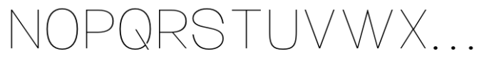 Ghosta Neue Thin Font UPPERCASE