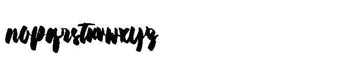 Ghoster Mionyto Font LOWERCASE