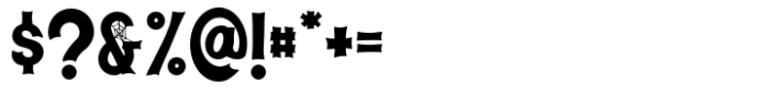 Ghostown Font OTHER CHARS