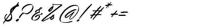 Ghostoy Charless Italic Font OTHER CHARS