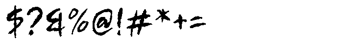 Ghoul Creepy Font OTHER CHARS