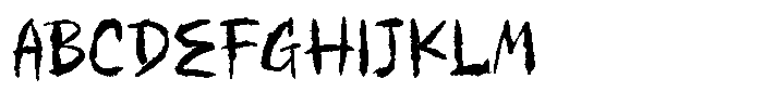 Ghoul Creepy Font UPPERCASE