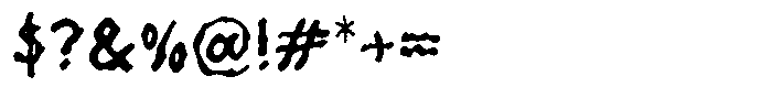 Ghoul Stain Font OTHER CHARS