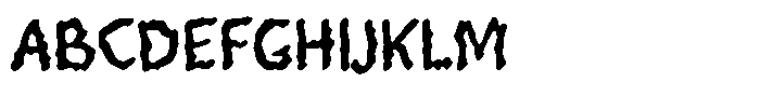Ghoul Stain Font UPPERCASE