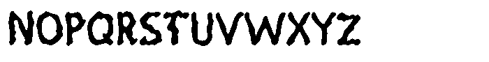Ghoul Stain Font UPPERCASE