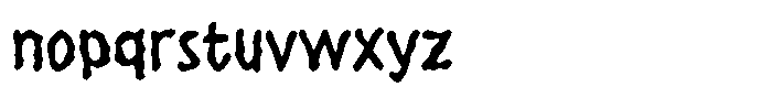 Ghoul Stain Font LOWERCASE