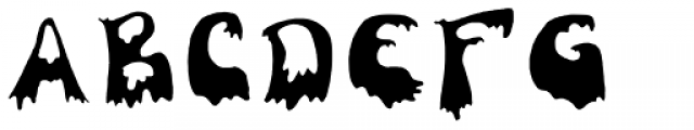 Ghouligoo Fill Font LOWERCASE