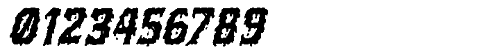 Ghouls Bloods Slanted Regular Font OTHER CHARS