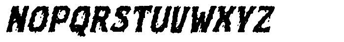 Ghouls Bloods Slanted Regular Font UPPERCASE