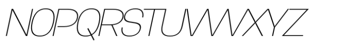 Ghyrome Thin Italic Font UPPERCASE