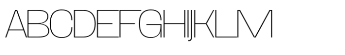 Ghyrome Thin Font UPPERCASE