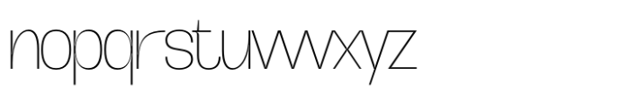 Ghyrome Thin Font LOWERCASE