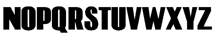 GhostWar Bold Instance Font UPPERCASE