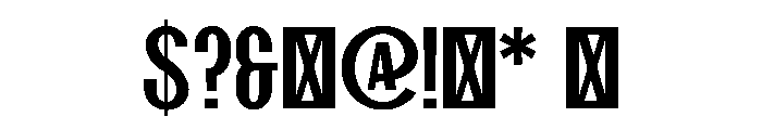 GhostWar Medium Instance Font OTHER CHARS