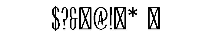 GhostWar Thin Instance Font OTHER CHARS
