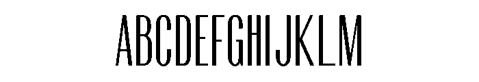 GhostWar Thin Instance Font UPPERCASE