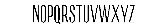 GhostWar Thin Instance Font LOWERCASE