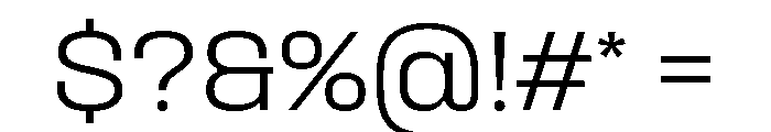 Gimlet Sans Variable Extra Light Font OTHER CHARS