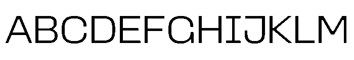 Gimlet Sans Variable Extra Light Font UPPERCASE