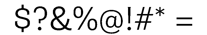 Gimlet Sans Variable Light Font OTHER CHARS