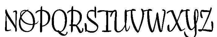Giramisu Variable Regular Font UPPERCASE