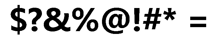 Gisha Bold Font OTHER CHARS