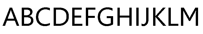 Gisha Regular Font UPPERCASE