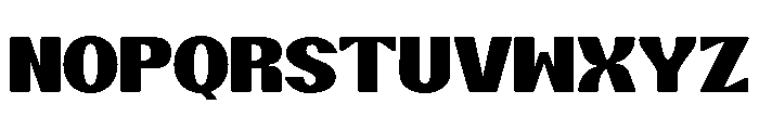 GIKEN-Regular Font LOWERCASE